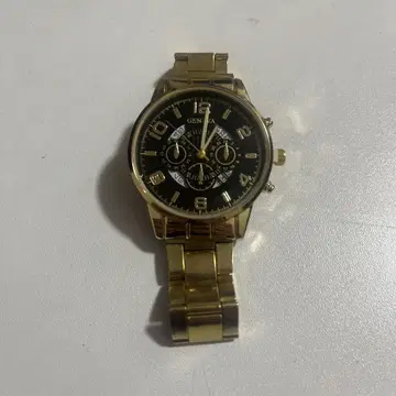 [금] GENEVA 골드 크로노그래프 시계