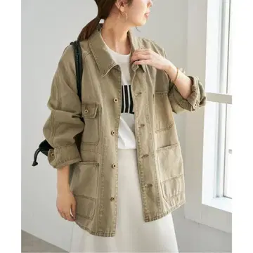 [ spick&span ] 5 1/2 DUCK COVERALLS 베이지