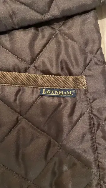LAVENHAM 퀼팅 자켓 브라운 40