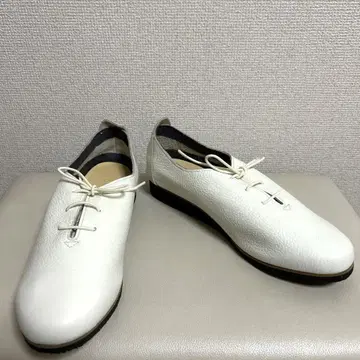 Figurino 피그리노 천연 가죽 레이스업 슈즈 화이트 일본제