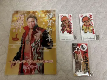 전일본 프로레슬링 미야하라 켄토 아크릴 스탠드 키링 묶음 판매