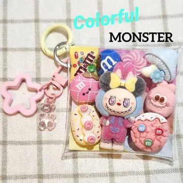 가챠  파우치 몬스터 컬러풀 계열~