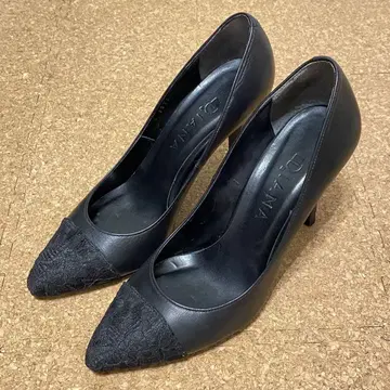 DIANA 다이애나 레이스캡 하이힐 24cm 블랙 스틸레토