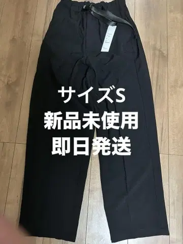 CHALLENGER 블랙 와이드 슬랙스