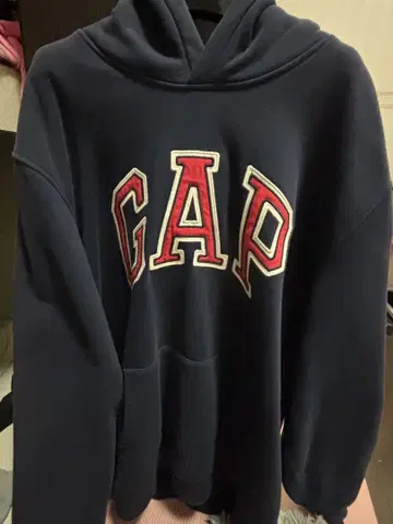 GAP 네이비 XL 후드티 로고