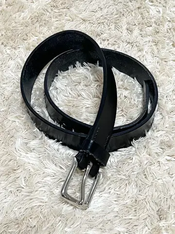 양품 잉글랜드제 M.F. SADDLERY 36 가죽 벨트 블랙