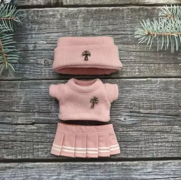 LABUBU 러브 러브 인형 의류 귀여운 3종 세트