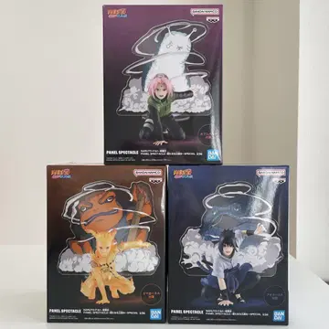 NARUTO PANEL SPECTACLE 피규어 나루토 사스케 사쿠라