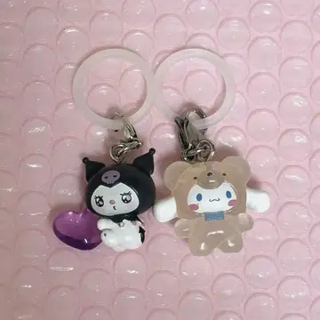 산리오 라떼곰 에모큥 메지루시 액세서리 시나몬 쿠로미 세트