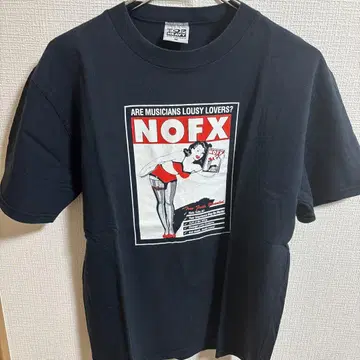 NOFX 그래픽 프린트 T셔츠 M 네이비