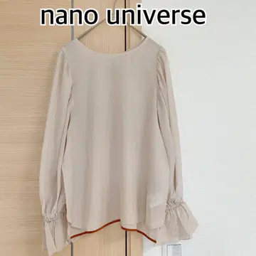 nano universe 나노 유니버스 긴팔 블라우스 셔츠 베이지