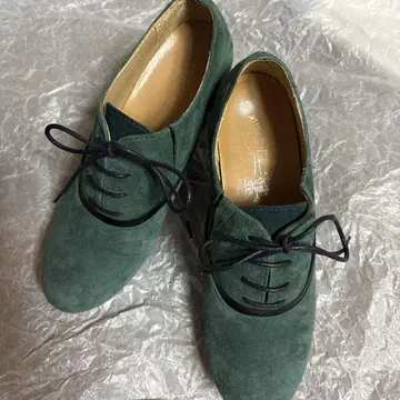 [새상품급] 키다리 아저씨 레이스업 슈즈 그린 23cm