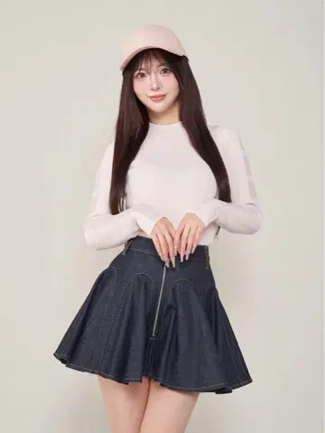 Darich 시스루 DD 터틀 니트탑