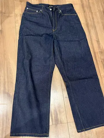 XLARGE 데님 팬츠 34인치 배기 팬츠 그래픽 자수