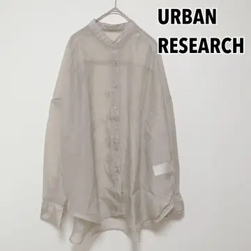 URBAN 어반 리서치 긴팔 블라우스 시어 라이트 베이지
