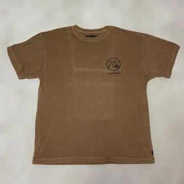 QUIKSILVER 백 프린트 T셔츠 브라운 L 사이즈
