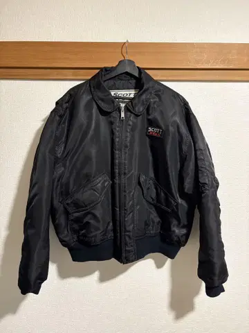 SCOTT & FOX MA-1 플라이트 자켓 블랙