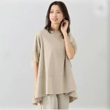 백 프릴 & 소매 절개 악센트 럭셔리 튜닉 풀오버