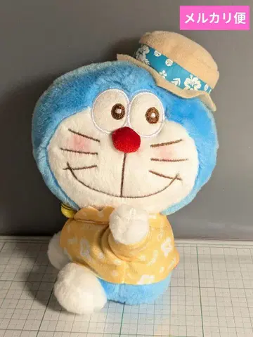 도라에몽 여름 모자 알로하 셔츠 봉제 인형