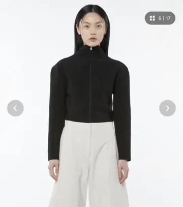 AMOMENTO MOCK NECK ZIP-UP CARDIGAN