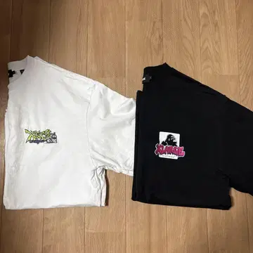 XLARGE T셔츠 화이트 블랙 세트
