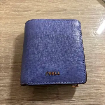 FURLA 이단 접이식 지갑 블루