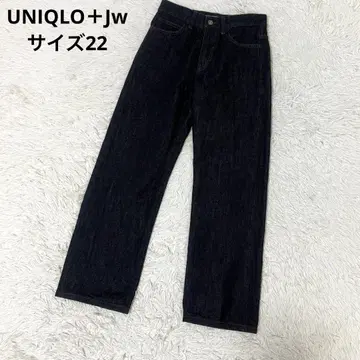 유니클로 JW ANDERSON 스트레이트 청바지 사이즈 22 네이비