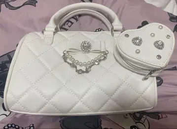 Majoretty 미니 파우치 부착 2WAY 백 화이트
