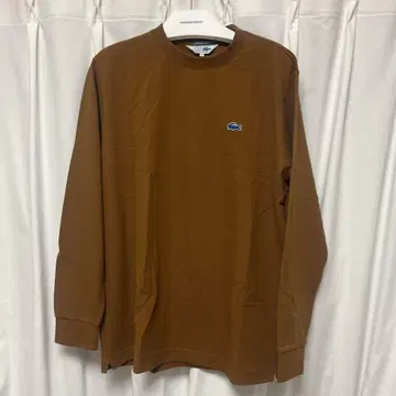 Lacoste 브라운 긴팔 티셔츠