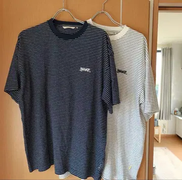 WAKE sapporo 보더 T셔츠 2색 세트