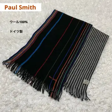 폴스미스 Paul Smith 머플러 울 100% 자수 로고 독일제