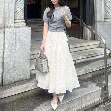 미라 오웬 포켓 디자인 볼륨 스커트 Mila Owen