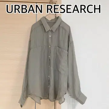 URBAN RESEARCH 어반 리서치 긴팔 블라우스 카키