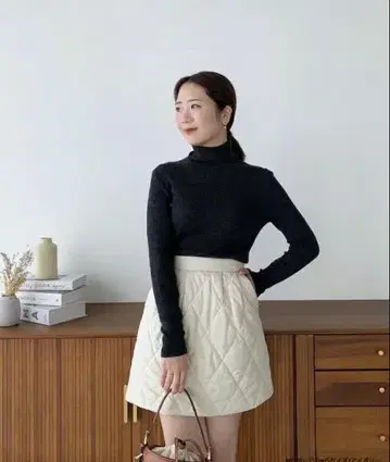 Fitmore coara 콜라보 퀼팅 숏 스커트 M 택 포함 새상품