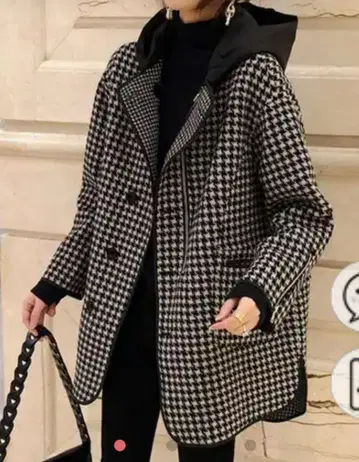 레트로 하운드투스 후드 부착 자켓