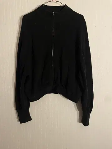 steven alan 블랙 지퍼 긴팔 스웨터