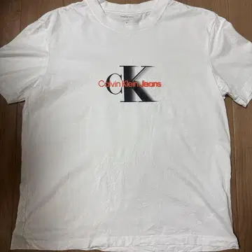 Calvin Klein Jeans 화이트 T셔츠 M