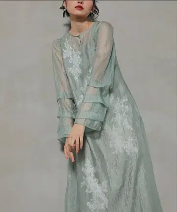 [새상품급] Sheer A-line onepiece 리루아