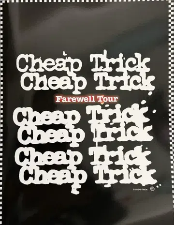 Cheap Trick Farewell Tour 팜플렛