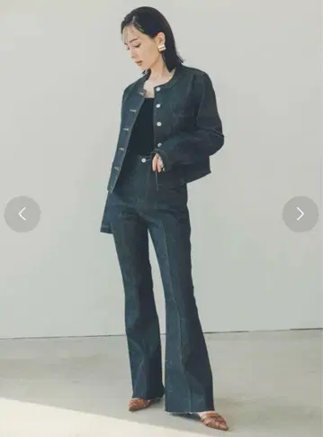 anuans 센터 심 플레어 데님
