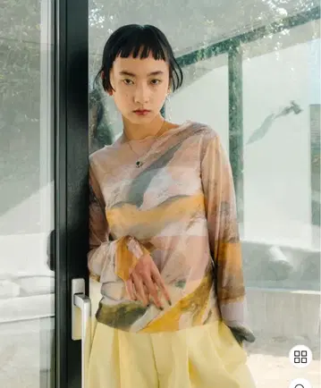 Marte 시어 탑 Sheer Top / 06Ground