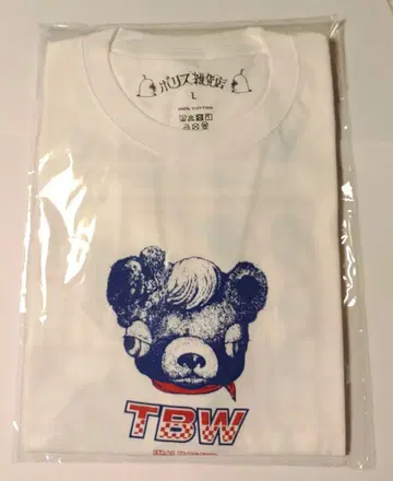 보리스 잡화점 히구치 유코 T셔츠 TBW2025 L 화이트 흰색