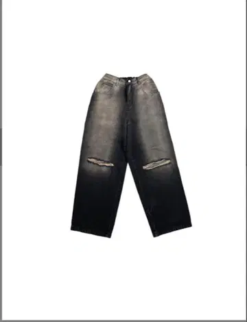 Chikashitsu+ vintage wash damage denim