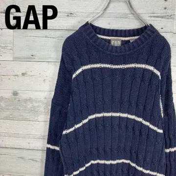 GAP 올드 갭 보더 린넨 코튼 니트