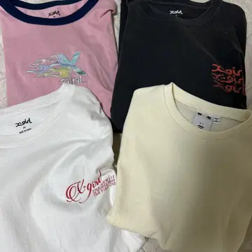 X-girl 반팔 T셔츠 4세트