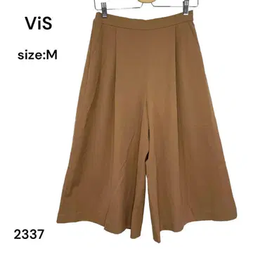 ViS  가우초 팬츠 와이드 팬츠 루즈핏 M 허리밴딩