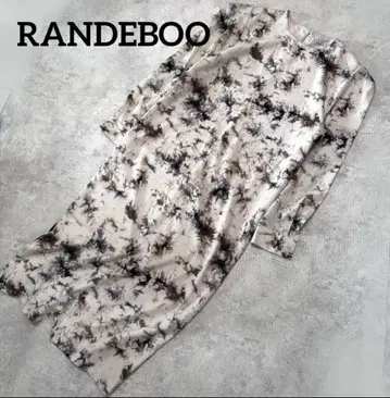 RANDEBOO 뷔스티에 롱 원피스 타이다이 패턴