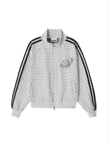 CRANK Rose Dot Track Jacket_Oatmeal