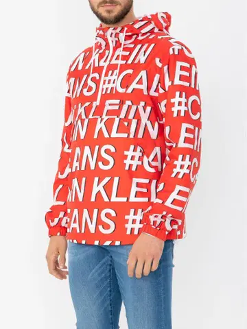 Calvin Klein Jeans 로고 나일론 자켓