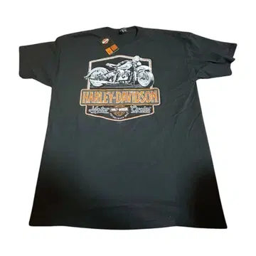 Harley-Davidson 그래픽 티셔츠 오토바이 블랙